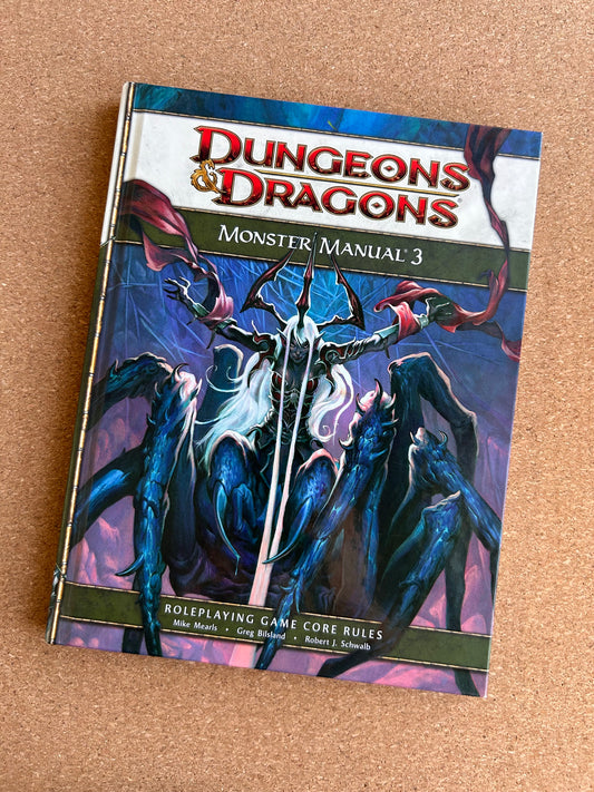 Dungeons & Dragons 4th Edition - Monster Manual 3 - WOTC Hardcover (2010)