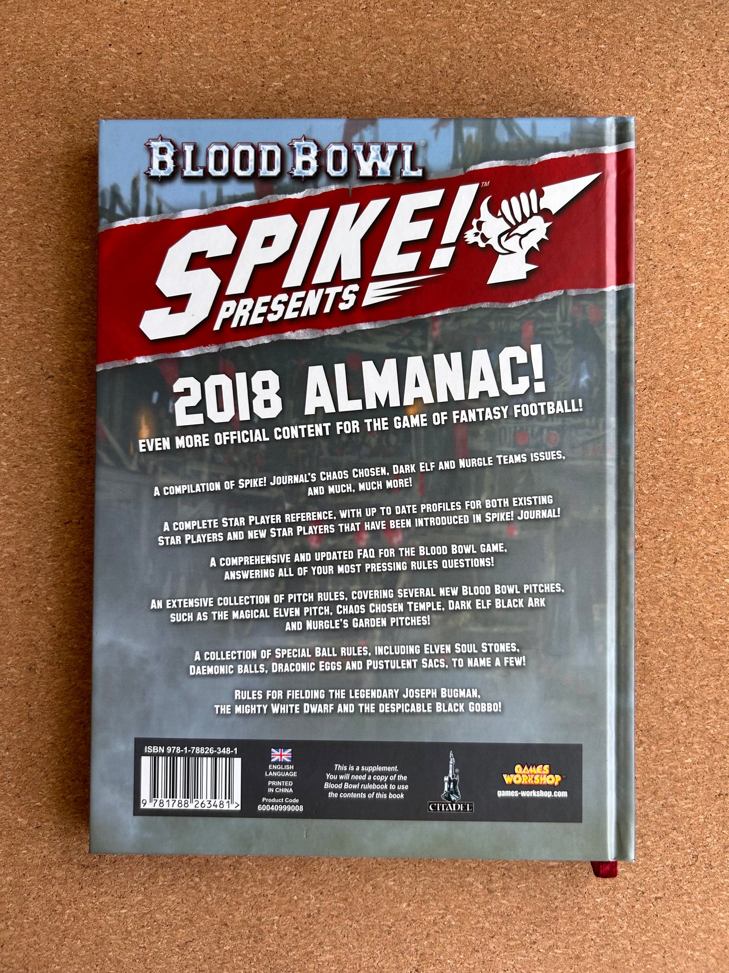 Spike! Presents Blood Bowl 2018 Almanac - Games Workshop Hardcover (2018)