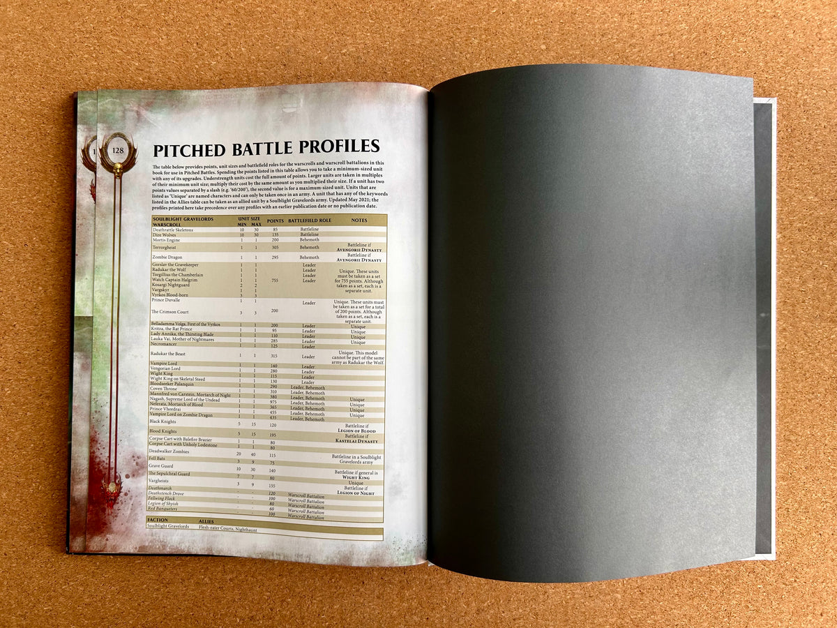 Warhammer Age of Sigmar 2nd Edition - Death Battletome Soulblight Gravelords - Hardcover (2021)