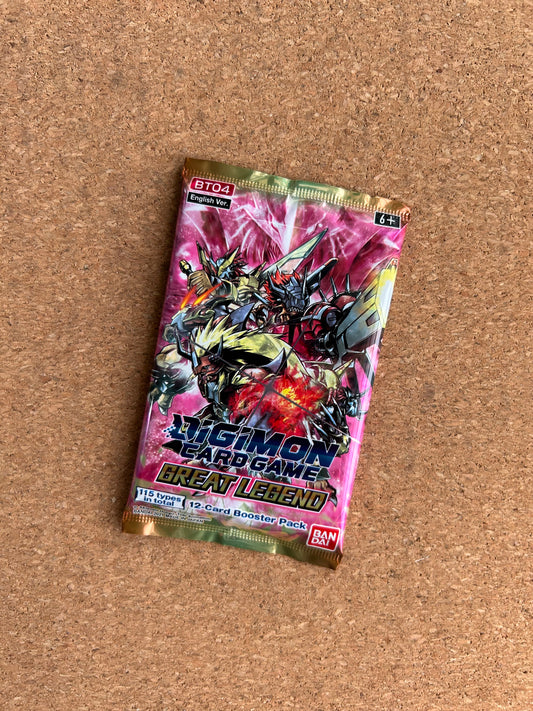 Digimon Card Game: Great Legend - 12 Card Booster Pack - English