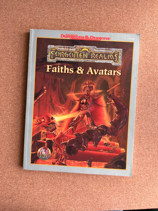 Advanced Dungeons & Dragons Forgotten Realms Campaign Expansion - Faiths & Avatars - TSR9516 Paperback (1996)