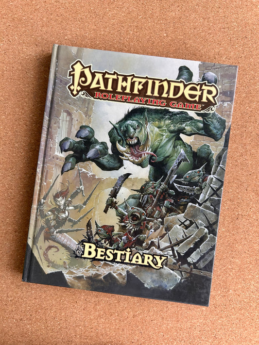 Pathfinder First Edition - Bestiary - Paizo Hardcover (2011)