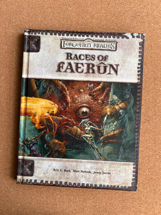 Dungeons & Dragons 3.0/3.5 Forgotten Realms - Races of Faerun - WOTC Hardcover (2003)