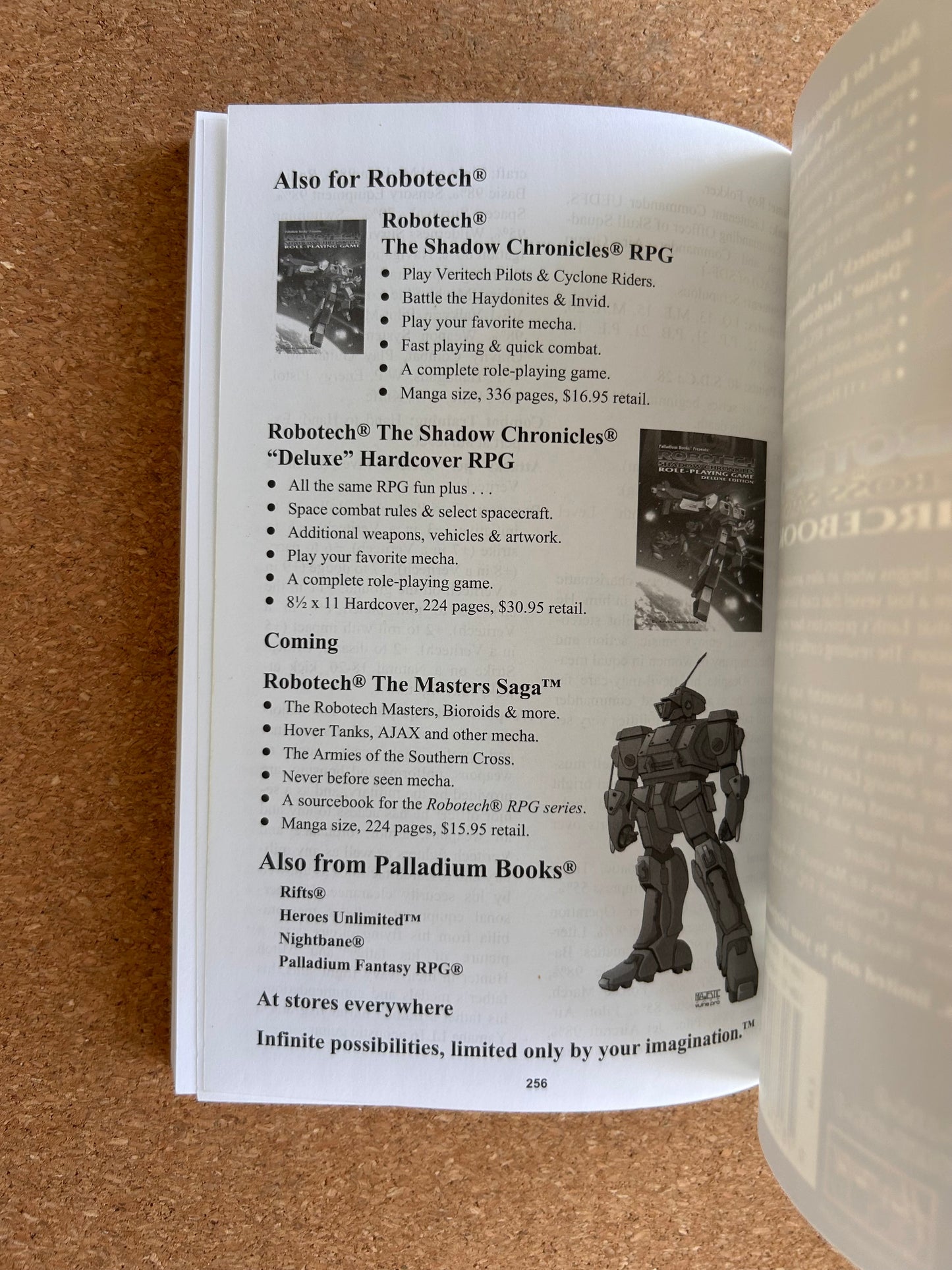 Robotech The Macross Saga Sourcebook - Palladium Books Paperback Pocket Size (2008