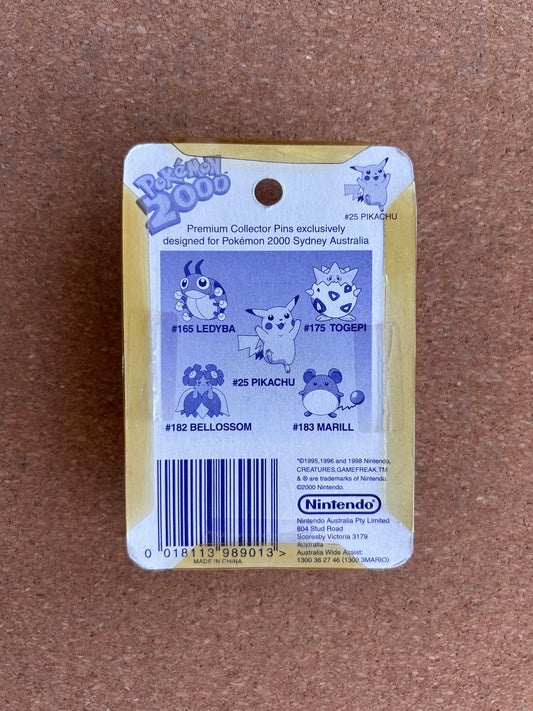 Pokemon 2000 Premium Collector Pins - #25 Pikachu - Nintendo (2000)