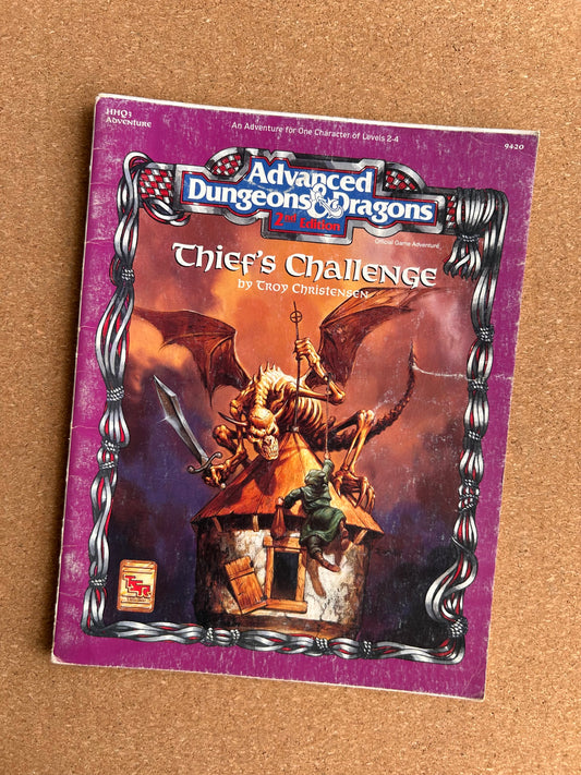 Advanced Dungeons & Dragons - Thief’s Challenge - TSR9420 HHQ2 - Paperback (1993)