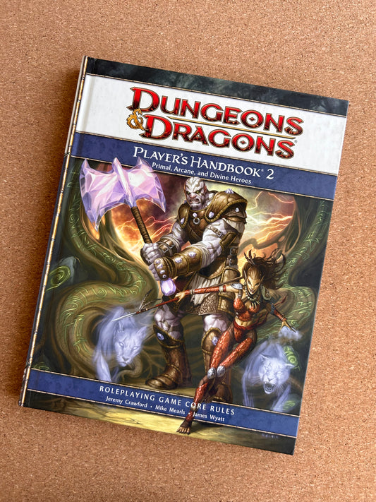 Dungeons & Dragons 4th Edition - Player’s Handbook 2 - WOTC Hardcover (2009)