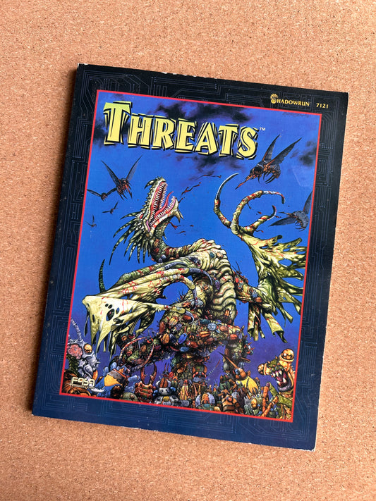 Shadowrun Second Edition - Threats 7121 - FASA Paperback (1996)