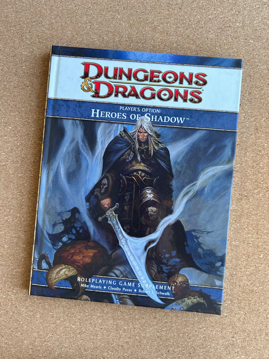 Dungeons & Dragons 4th Edition - Player’s Option: Heroes of Shadow - WOTC Hardcover (2011)