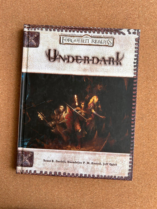 Dungeons & Dragons 3.0/3.5 Forgotten Realms - Underdark - WOTC Hardcover (2003)