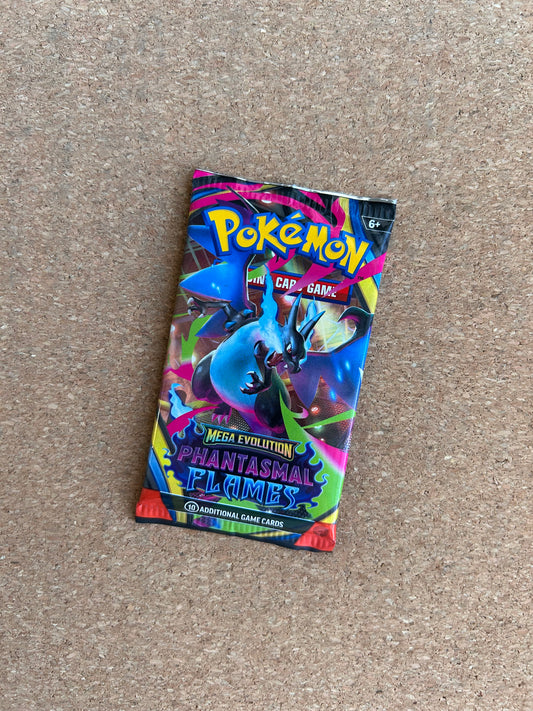 Pokemon Trading Card Game Booster Pack - Mega Evolution: Phantasmal Flames