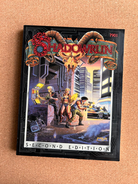 Shadowrun Second Edition - Core Rulebook 7901 - FASA Paperback (1992)