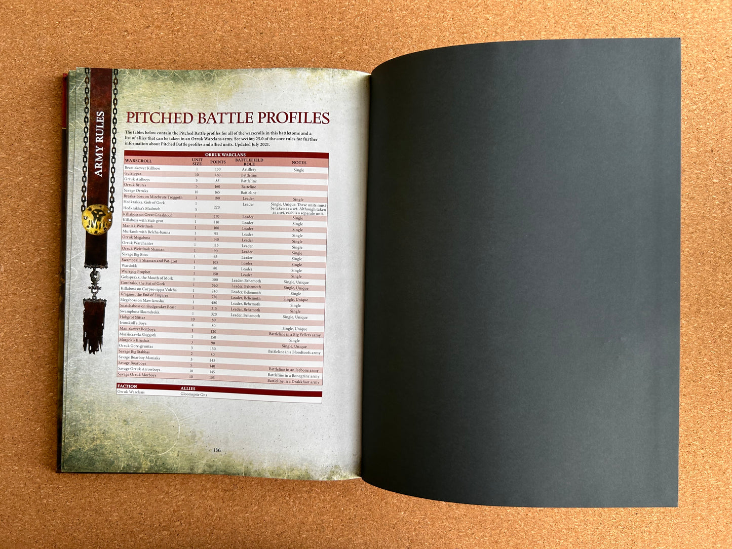 Warhammer Age of Sigmar 3rd Edition - Destruction Battletome Orruk Warclans - Hardcover (2021)