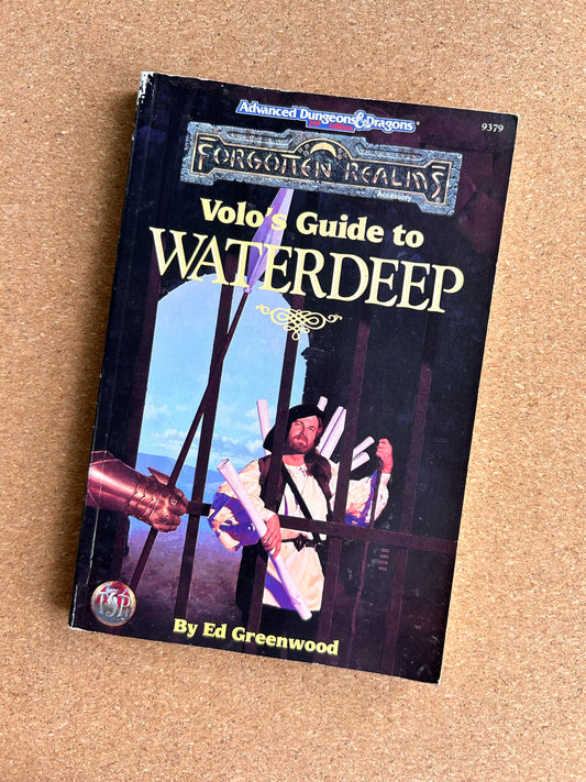 Advanced Dungeons & Dragons Forgotten Realms - Volo’s Guide to Waterdeep TSR9379 - Paperback (1992) - No Map