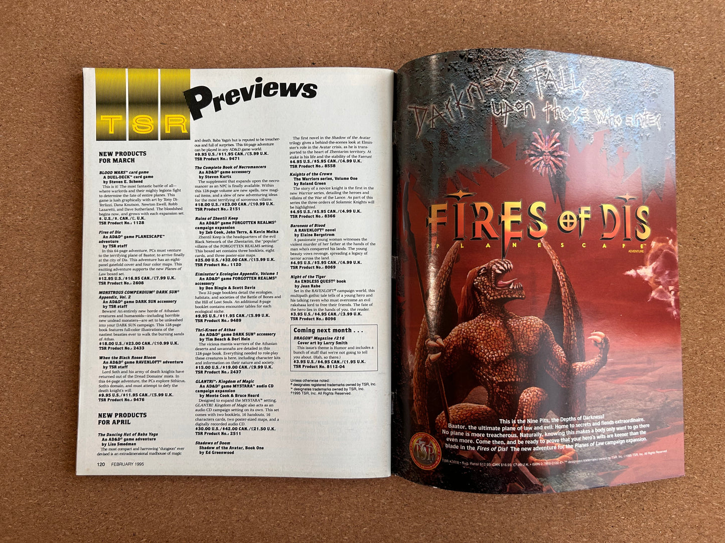 Dragon Magazine Issue #215 - TSR Magazine (March, 1995)