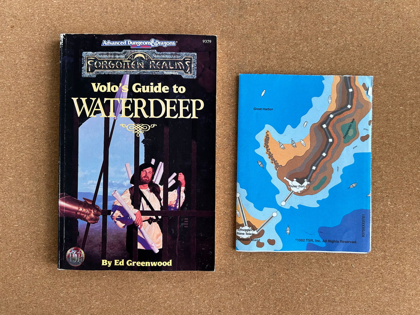 Advanced Dungeons & Dragons Forgotten Realms - Volo’s Guide to Waterdeep TSR9379 - Paperback (1992) - No Map