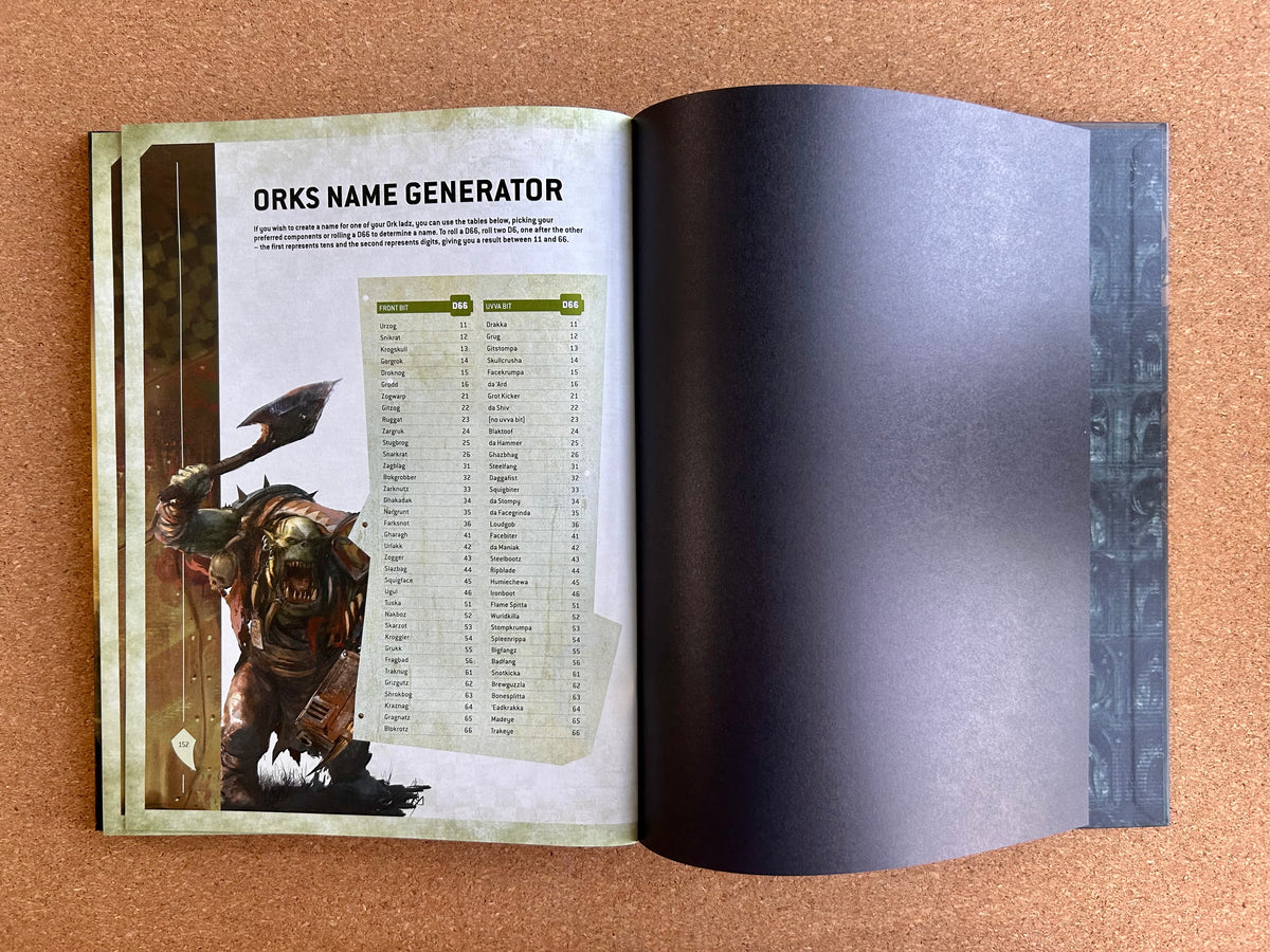 Warhammer 40K 10th Edition - Orks Codex - Games Workshop Hardcover (2024)