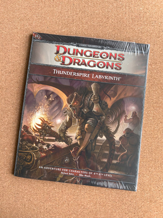 Dungeons & Dragons 4th Edition Adventure - Thunderspire Labyrinth - H2 WOTC Paperback