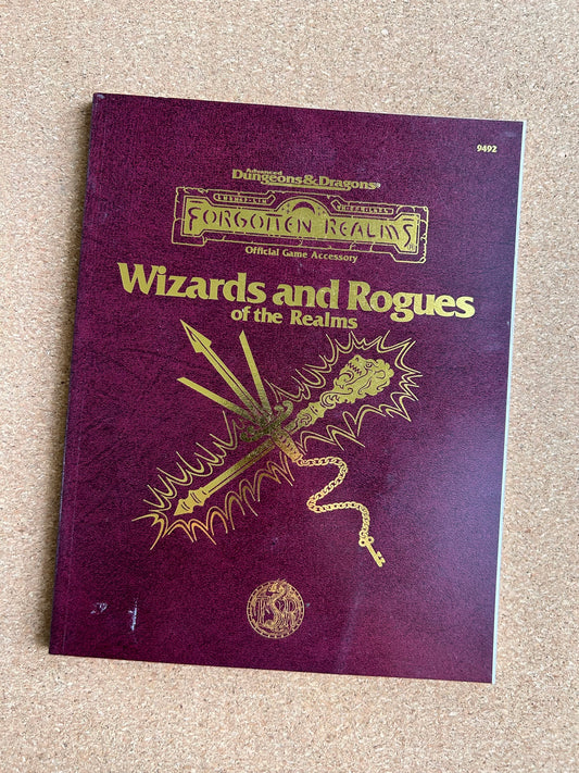 Advanced Dungeons & Dragons Forgotten Realms - Wizards and Rogues of the Realms - TSR9492 - Paperback (1995)