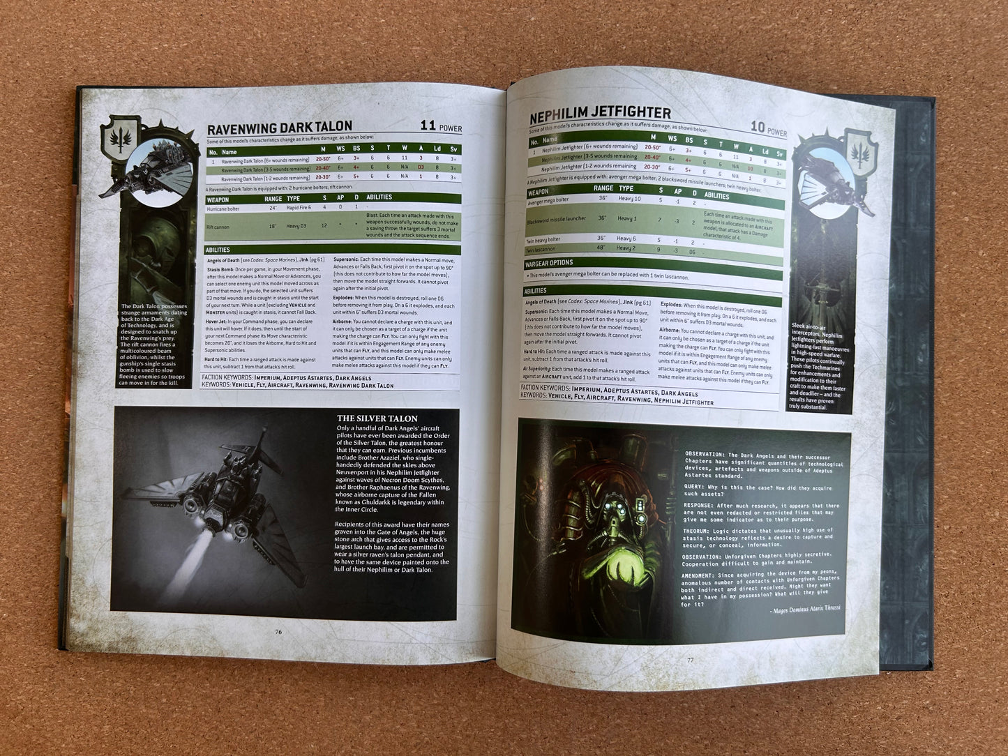 Warhammer 40K 9th Edition - Dark Angels Codex - Hardcover (2020)