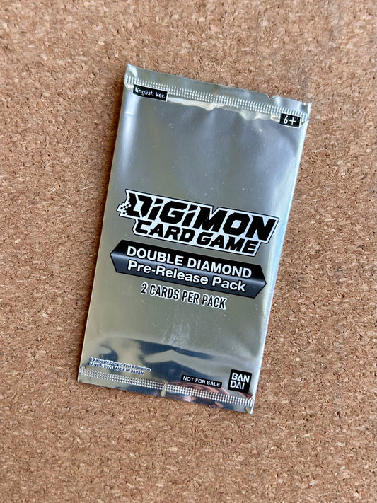 Digimon Card Game: Double Diamond Pre-Release Pack- 2 Card Booster Pack - English