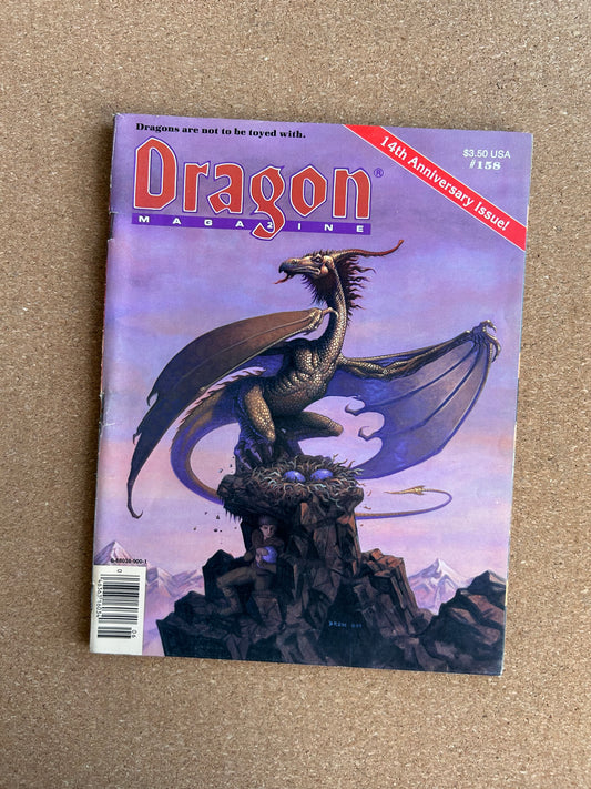 Dragon Magazine Issue #158- TSR Magazine (June, 1990)