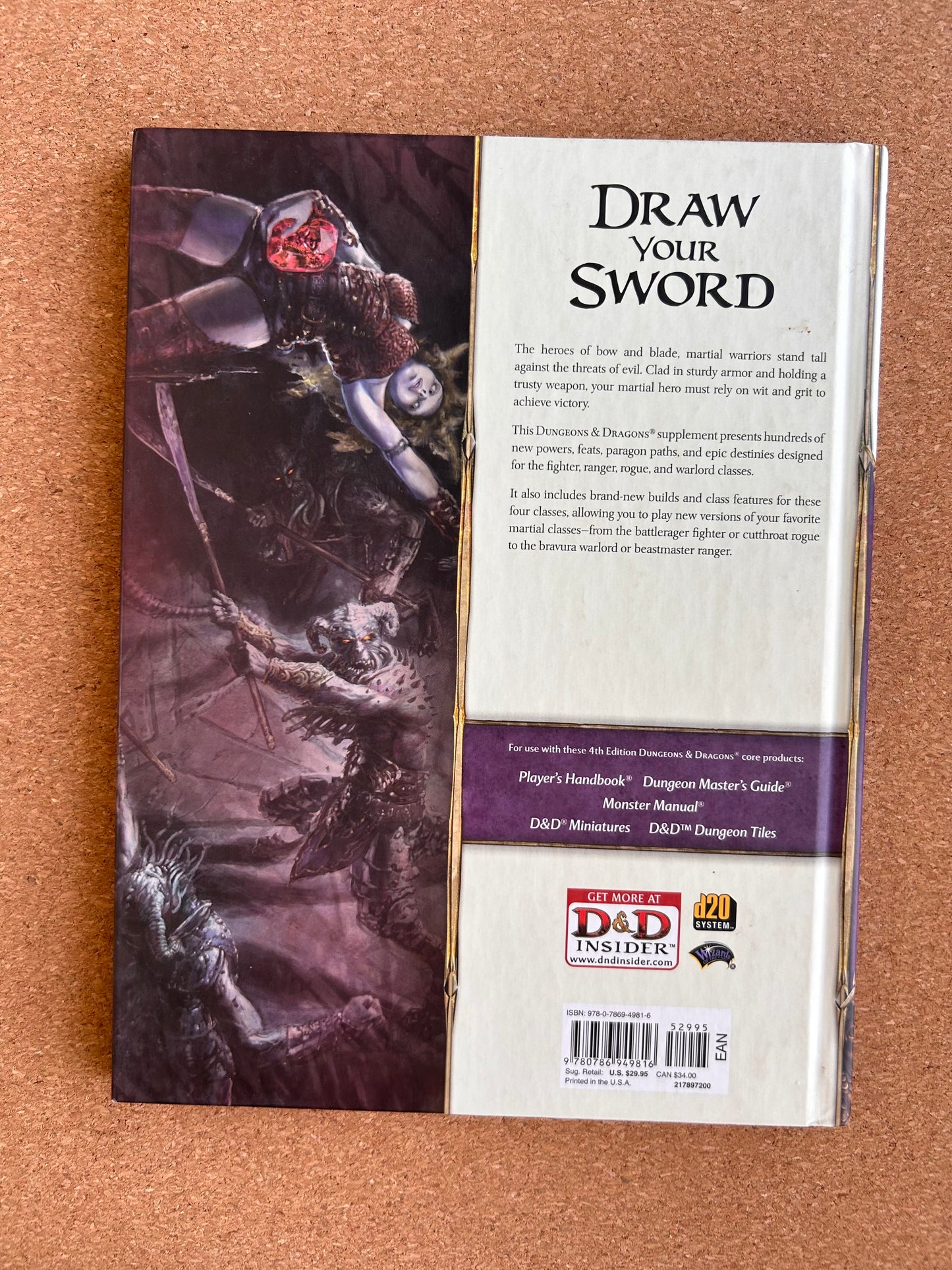 Dungeons & Dragons 4th Edition - Martial Power - WOTC Hardcover (2008)