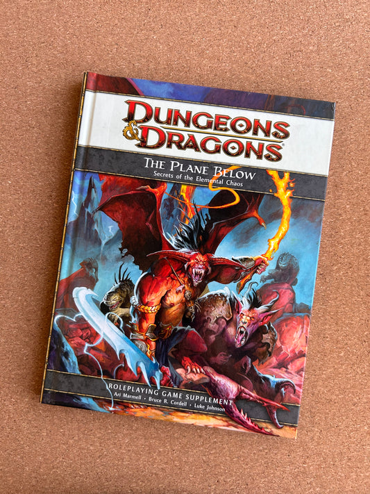 Dungeons & Dragons 4th Edition - The Plane Below - WOTC Hardcover (2009)