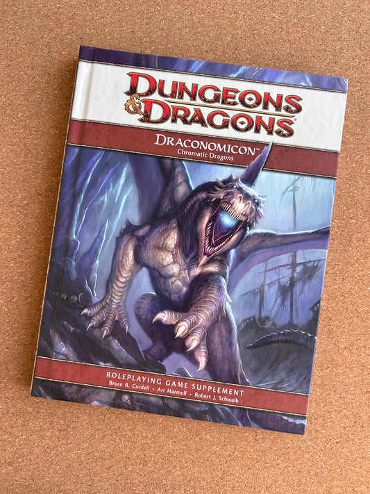 Dungeons & Dragons 4th Edition - Draconomicon Chromatic Dragons - WOTC Hardcover (2008)