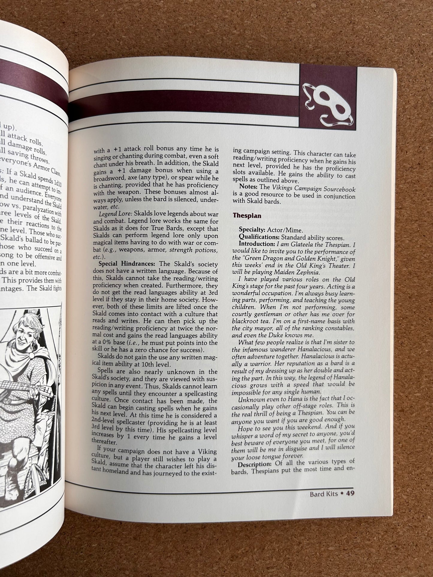 Advanced Dungeons & Dragons - The Complete Bard’s Handbook - PHBR7 TSR2127 - Paperback (1992)