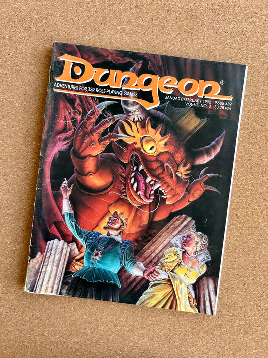 Dungeon Magazine Issue #39 - TSR Magazine (JAN/FEB 1992)