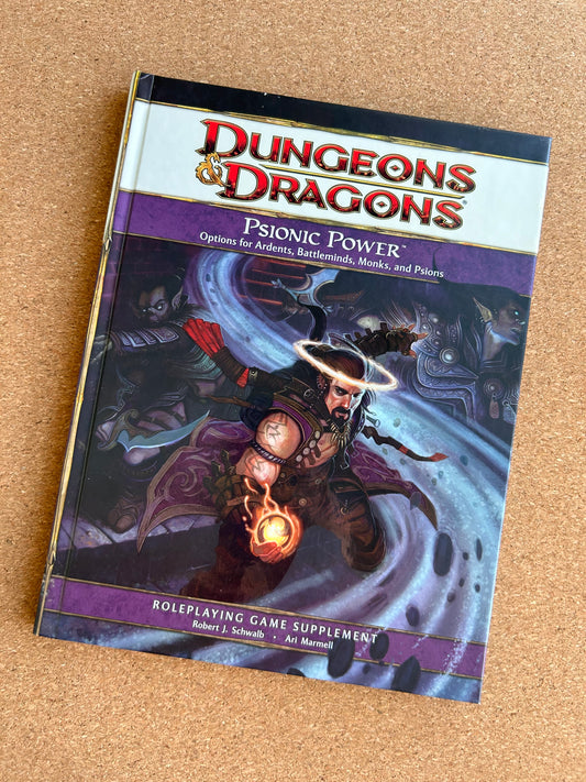 Dungeons & Dragons 4th Edition - Psionic Power - WOTC Hardcover (2010)