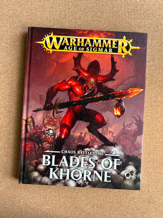 Warhammer Age of Sigmar 1st Edition - Chaos Battletome Blades of Khorne - Hardcover (2017)