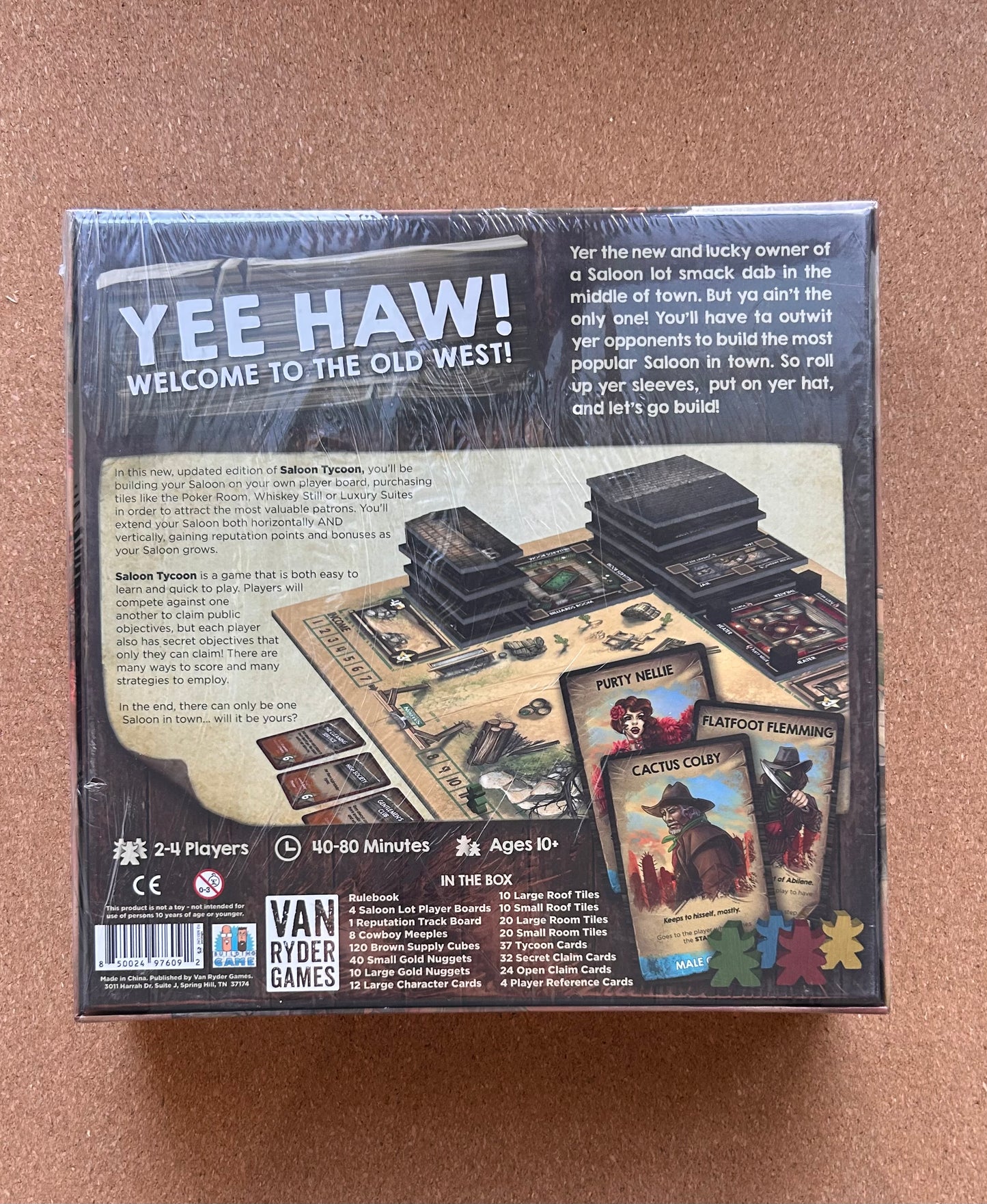 Saloon Tycoon 2nd Edition Board Game - Van Ryder Games Sealed