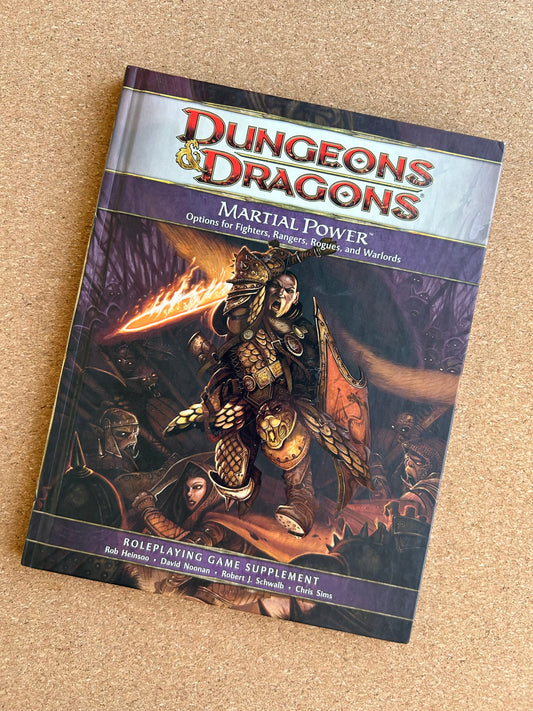 Dungeons & Dragons 4th Edition - Martial Power - WOTC Hardcover (2008)