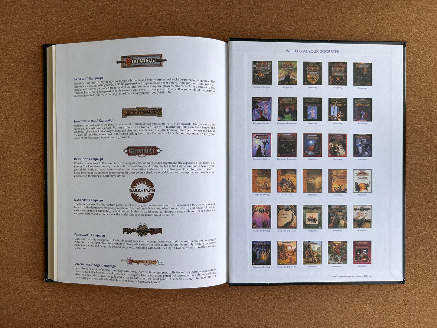 Advanced Dungeons & Dragons - Player’s Option: Spells & Magic - TSR2163 Hardcover (1996)