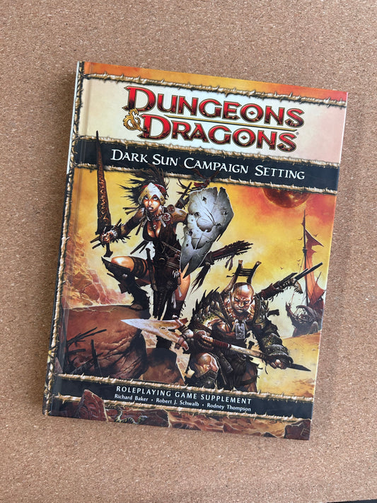 Dungeons & Dragons 4th Edition - Dark Sun Campaign Setting - WOTC Hardcover (2010)
