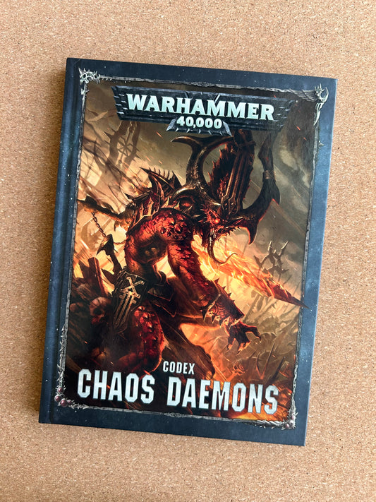 Warhammer 40K 8th Edition - Chaos Daemons Codex - Games Workshop Hardcover (2018)