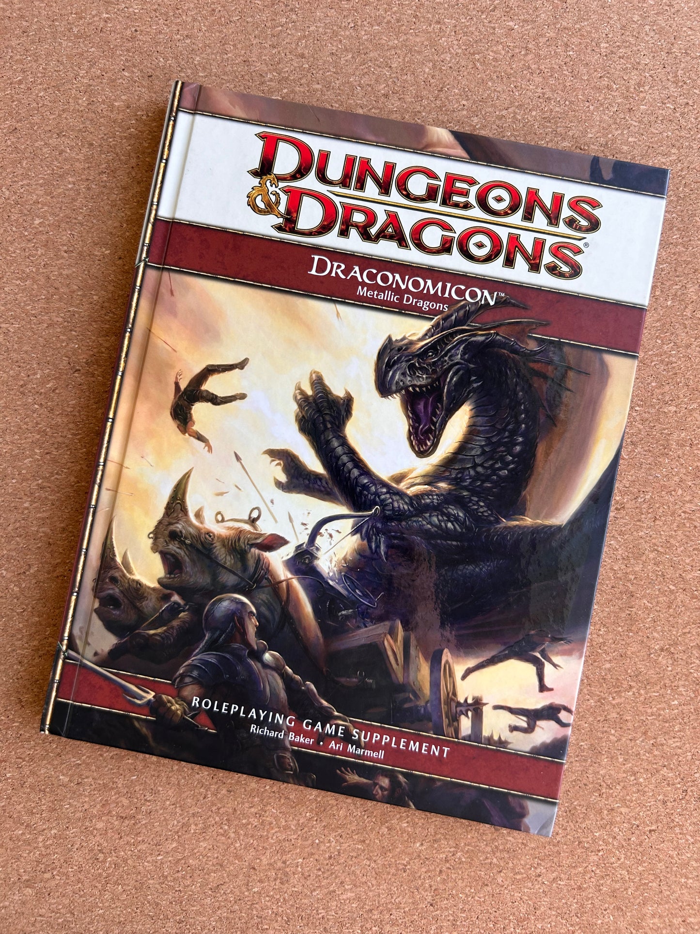 Dungeons & Dragons 4th Edition - Draconomicon Metallic Dragons - WOTC Hardcover (2009)