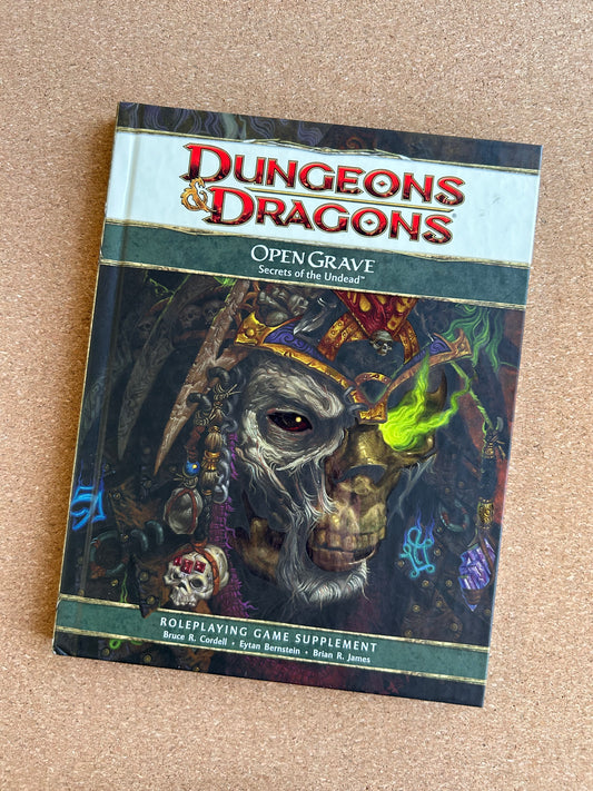 Dungeons & Dragons 4th Edition - Open Grave - WOTC Hardcover (2009)