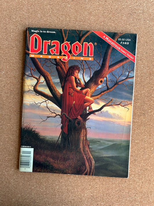 Dragon Magazine Issue #163- TSR Magazine (November, 1990) - With Insert