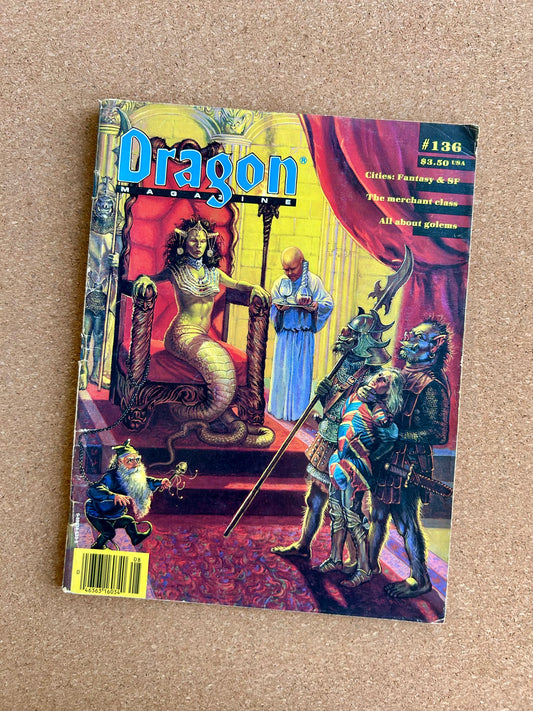 Dragon Magazine Issue #136 - TSR Magazine (August, 1988)
