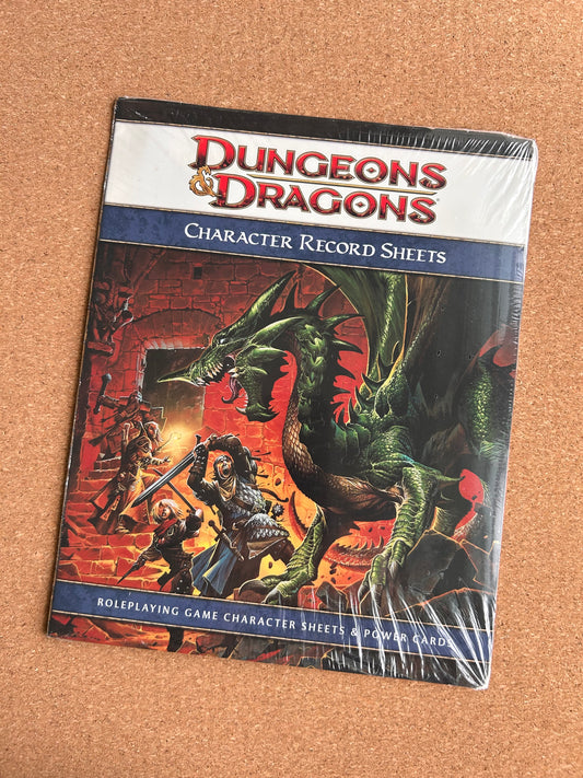 Dungeons & Dragons 4th Edition - Character Record Sheets - WOTC (2008)
