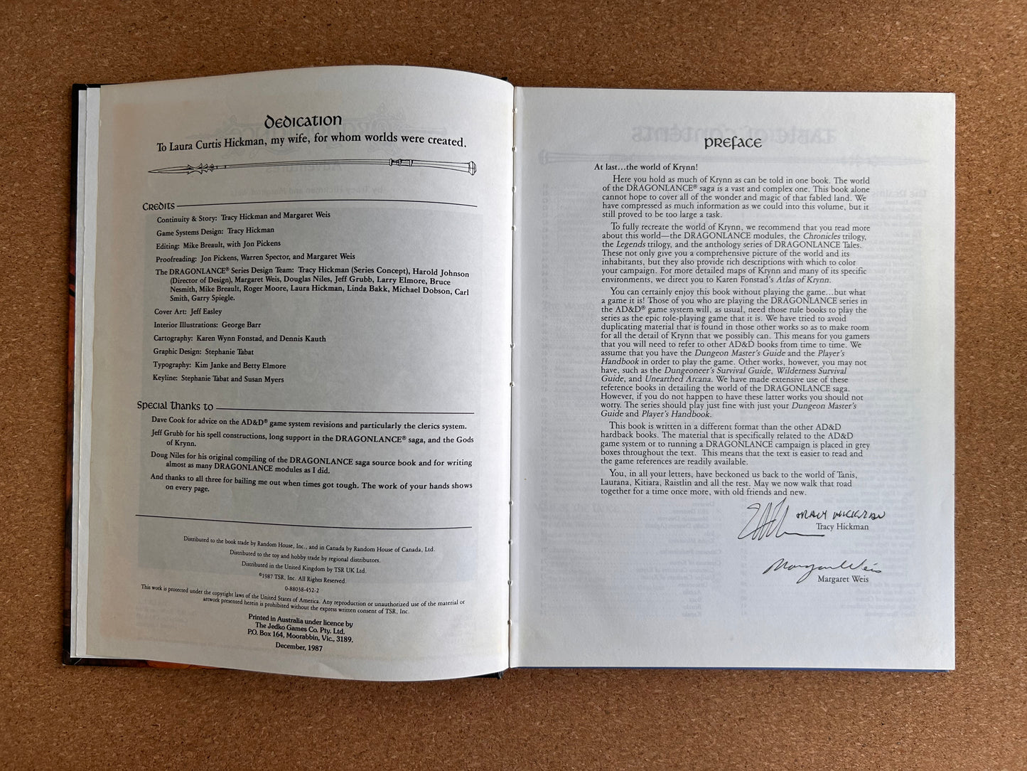 Advanced Dungeons & Dragons - Dragonlance Adventures TSR2021 Hardcover (1987)