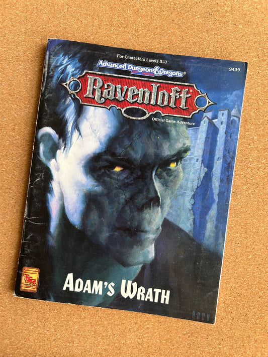 Advanced Dungeons & Dragons Ravenloft - Adam’s Wrath - TSR9439 - Paperback (1994) - With Map