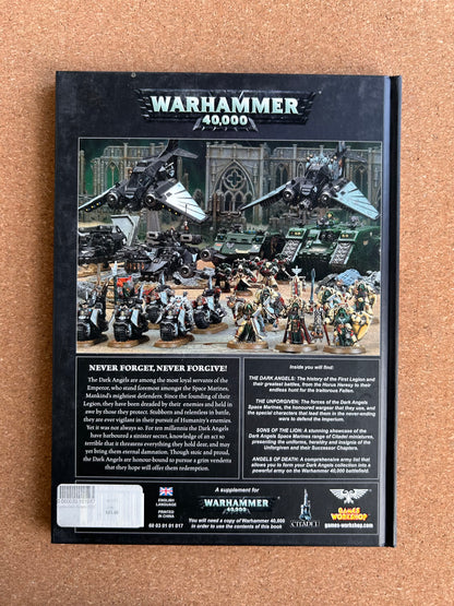 Warhammer 40K 6th Edition - Dark Angels Codex - Games Workshop Paperback (2012)