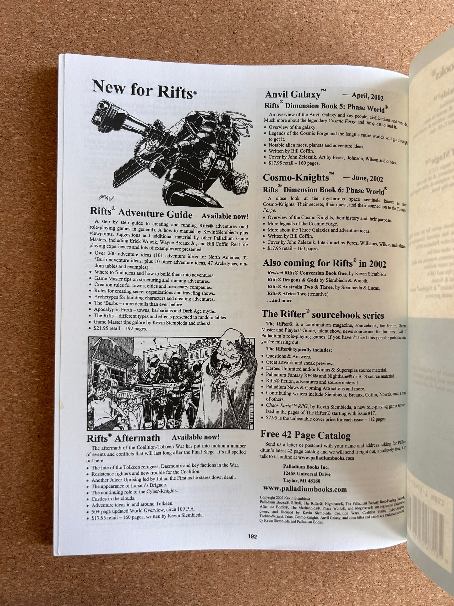 Rifts Adventure Guide - Palladium Books Paperback 1st Print (2002)