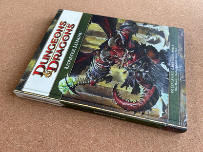 Dungeons & Dragons 4th Edition - Monster Manual - WOTC Hardcover (2008)
