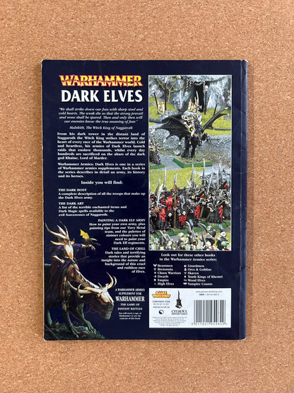 Warhammer Fantasy Armies Codex - Dark Elves - Games Workshop Paperback (2001)