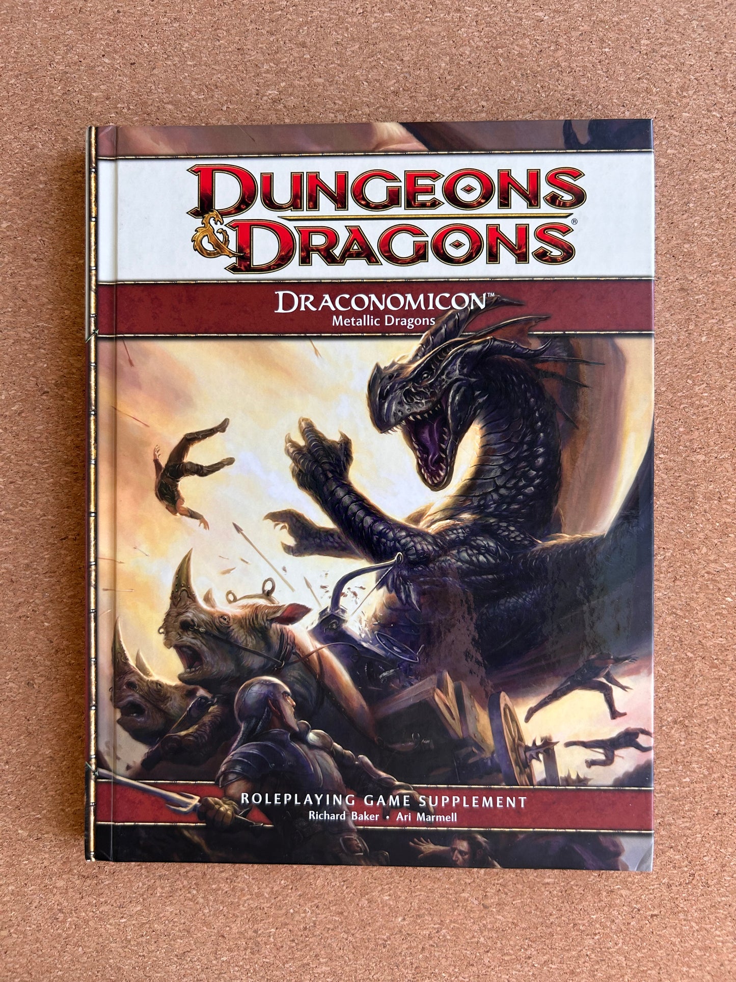 Dungeons & Dragons 4th Edition - Draconomicon Metallic Dragons - WOTC Hardcover (2009)